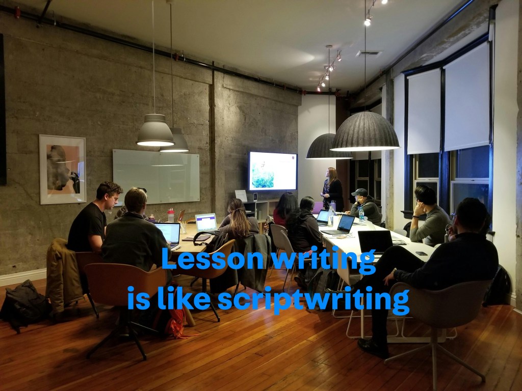 Lessons are the new Netflix: Scripting lessons like a TV&nbsp;show